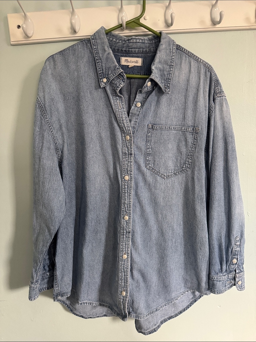 Madewell Light Blue Denim Button-Down Shirt